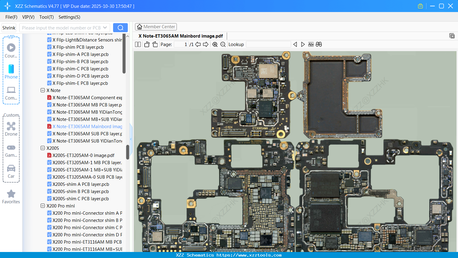 VIVO X Note-ET3065AM Mainbord Image